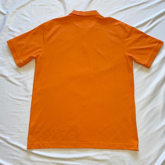 Vintage Nike Golf Dri-Fit Tiger Woods Orange Athletic Polo Shirt - Picture 3 of 4